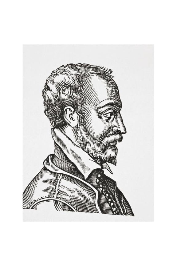 Remy Belleau 1528 - 1577 French Renaissance Poet From Science & Literature In the Middle Ages by Paul Lacroix Publis 2 Poster Print, 24 x 34