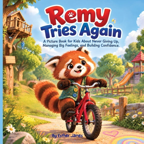 The Remy Red Panda Series: Heartwarming Remy Tries Again: A Picture Book for Kids About Never Giving Up, Managing Big Feelings, and Building Confidence, (Paperback)