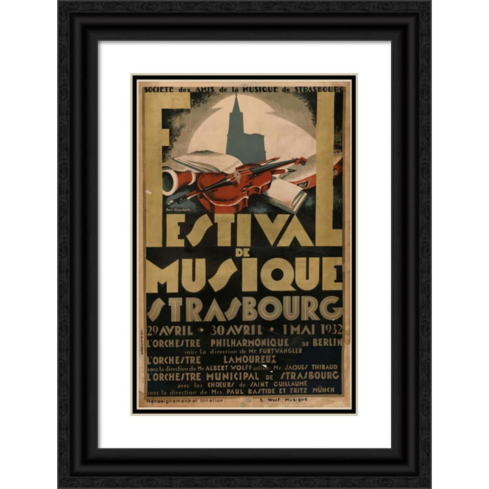 René Allenbach 13x18 Black Modern Framed Museum Art Print Titled