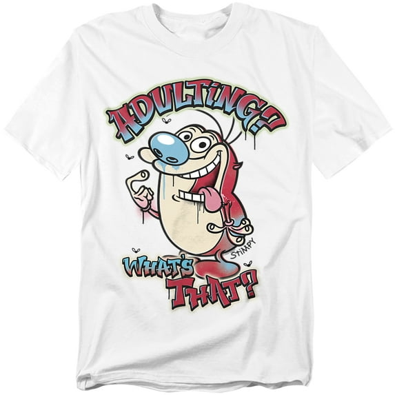 Ren And Stimpy T-Shirt Adulting Whats That? Unisex Graphic Tee For Men & Women