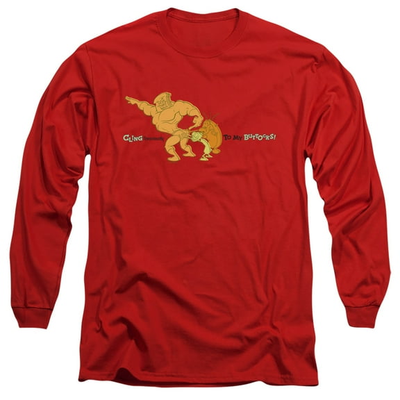 Ren And Stimpy Cling Tenaciously To My Buttocks Unisex Adult Long-Sleeve T Shirt