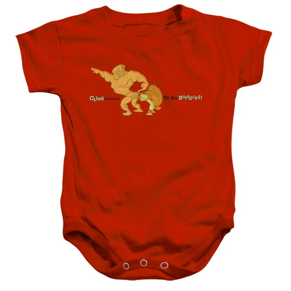 Ren And Stimpy Cling Tenaciously To My Buttocks Unisex Infant Snap Suit for Baby