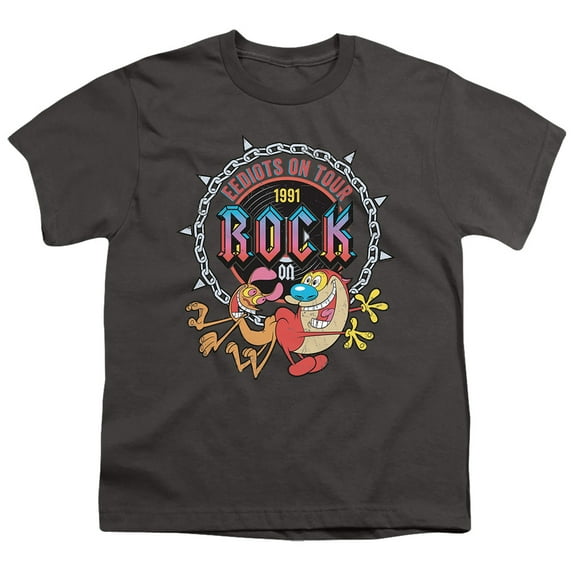 Ren And Stimpy Eediots On Tour Unisex Youth T Shirt
