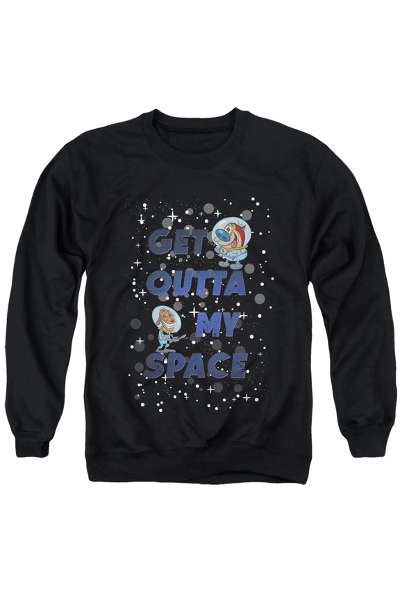 Ren And Stimpy Get Outta My Space Unisex Adult Crewneck Sweatshirt