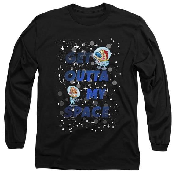 Ren And Stimpy Get Outta My Space Unisex Adult Long-Sleeve T Shirt