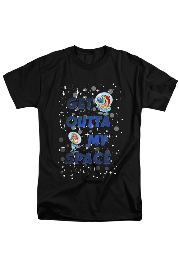 Ren And Stimpy Get Outta My Space Unisex Adult Tall T Shirt