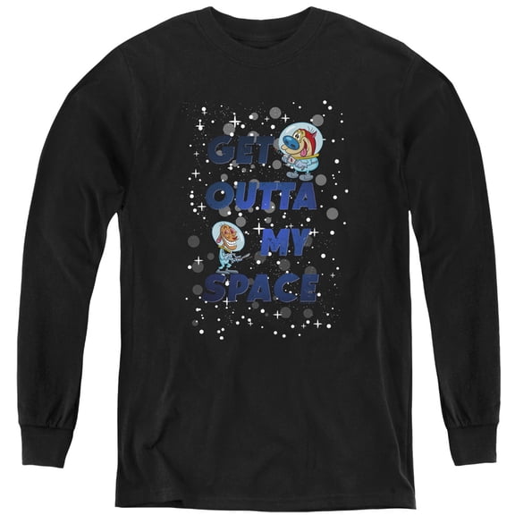 Ren And Stimpy Get Outta My Space Youth Long Sleeve T shirt