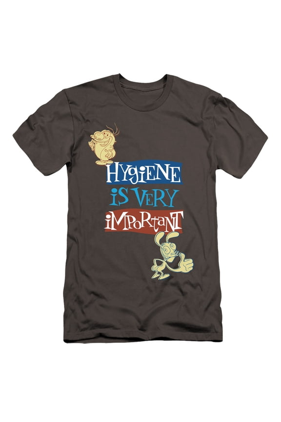 Ren And Stimpy Hygiene Is Very Important Unisex Adult Canvas Brand T Shirt