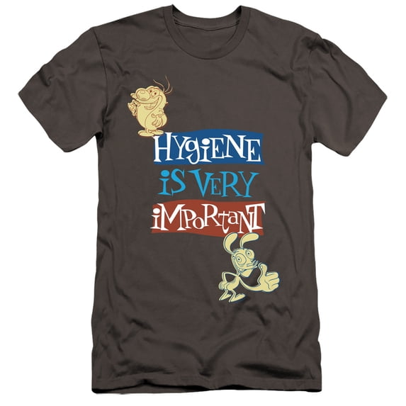 Ren And Stimpy Hygiene Is Very Important Unisex Adult Canvas Brand T Shirt