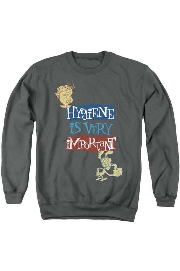 Ren And Stimpy Hygiene Is Very Important Unisex Adult Crewneck Sweatshirt