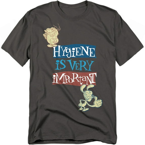 Ren And Stimpy T-Shirt Hygiene Is Very Important Unisex Graphic Tee For Men & Women