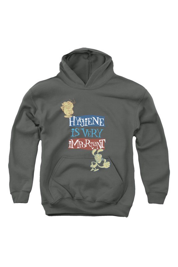 Ren And Stimpy Hygiene Is Very Important Unisex Youth Pull-Over Hoodie