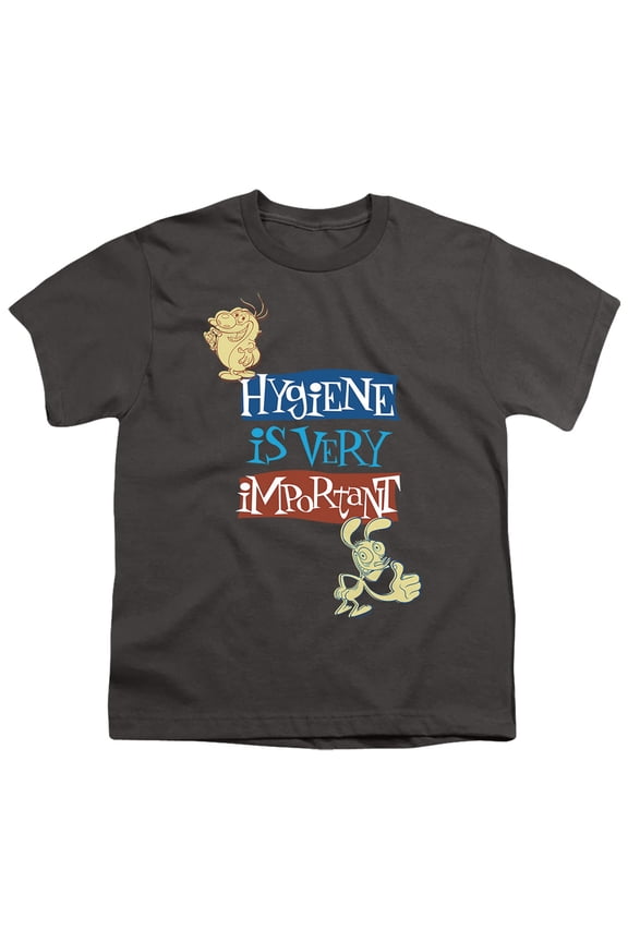 Ren And Stimpy Hygiene Is Very Important Unisex Youth T Shirt