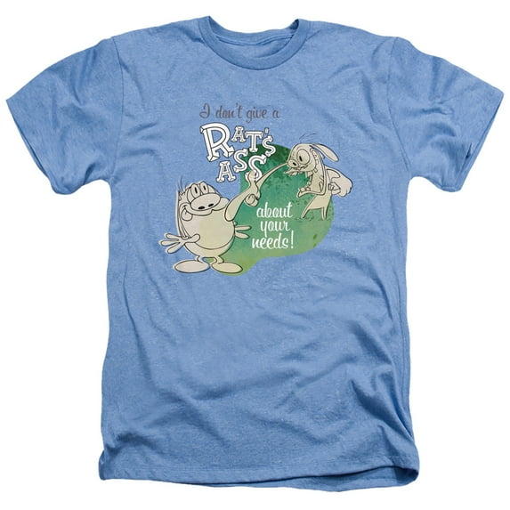 Ren And Stimpy I Don't Care About Your Needs! Unisex Adult Heather T Shirt