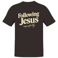 thumbnail image 1 of Following Jesus Imperfectly Men's Dark Chocolate T-shirt, 1 of 3