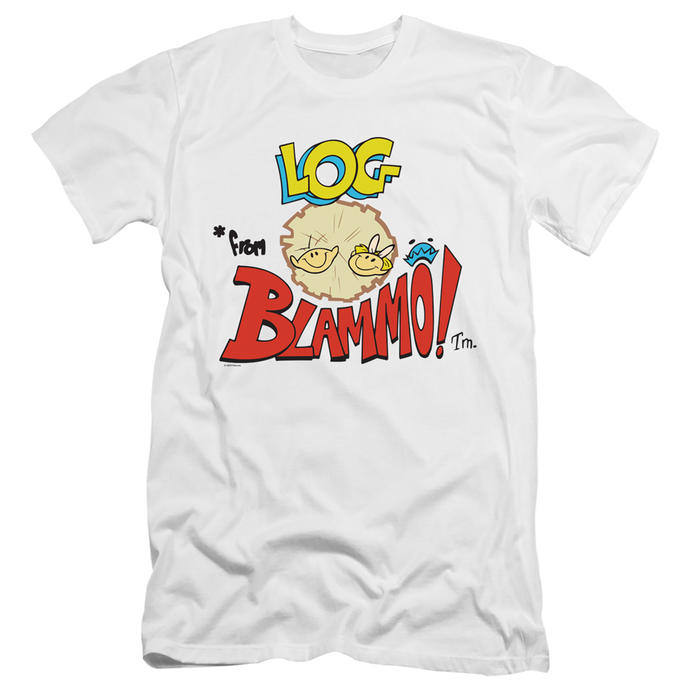 Ren And Stimpy Log *From Blamo Slim Fit Unisex Adult T Shirt