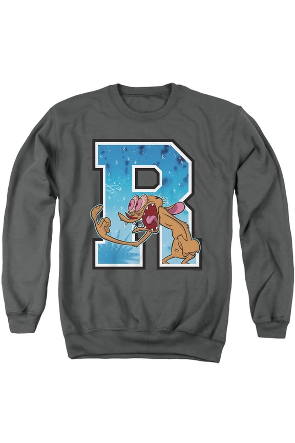 Ren And Stimpy R Is For Ren Unisex Adult Crewneck Sweatshirt