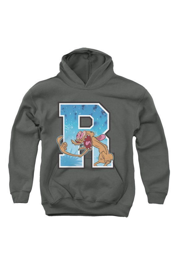 Ren And Stimpy R Is For Ren Unisex Youth Pull-Over Hoodie