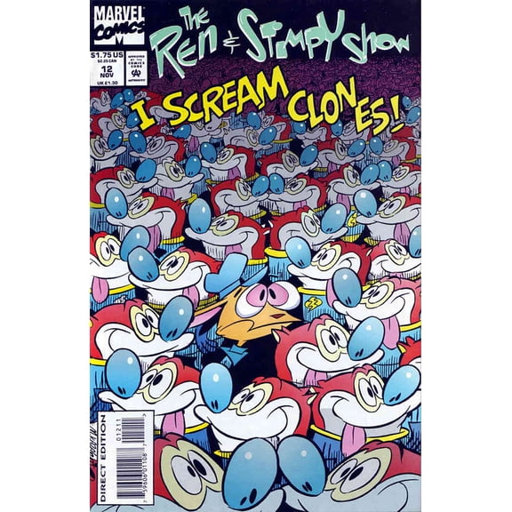 Ren And Stimpy Show #12 VF ; Marvel Comic Book