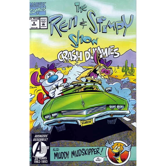 Ren And Stimpy Show #4 VF ; Marvel Comic Book