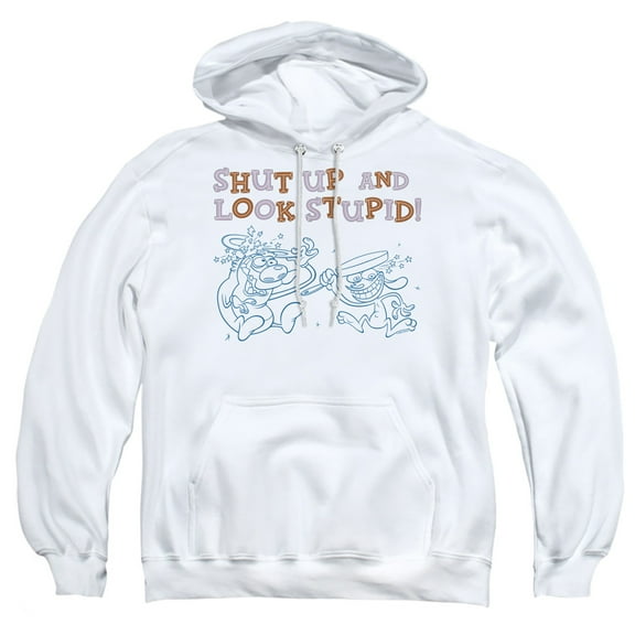 Ren And Stimpy Shut Up and Look Stupid! Unisex Adult Pull-Over Hoodie