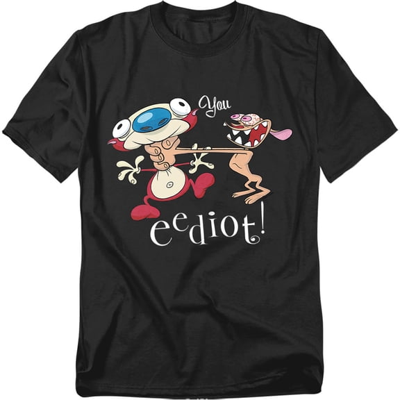 Ren And Stimpy T-Shirt You Eediot Unisex Graphic Tee For Men & Women