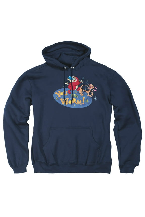 Ren And Stimpy You Filthy Worm! Unisex Adult Pull-Over Hoodie