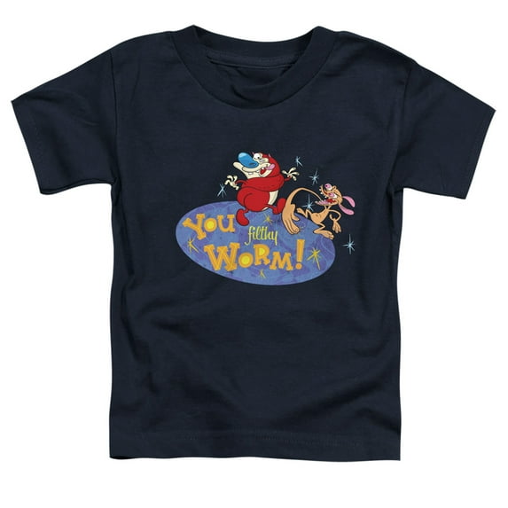 Ren And Stimpy You Filthy Worm! Unisex Toddler T Shirt