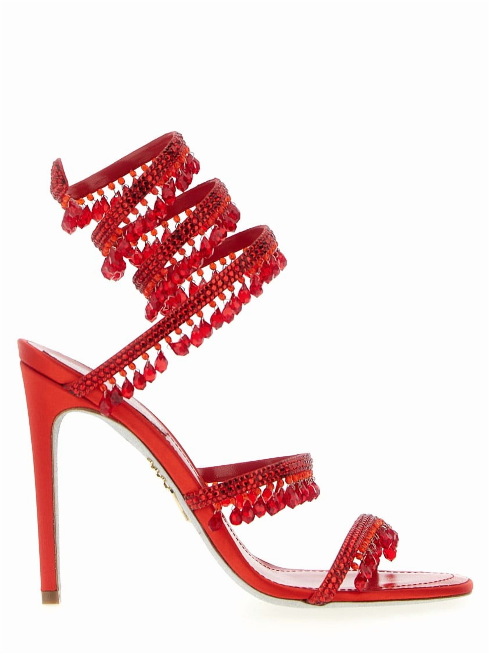 RENE CAOLILLA サンダル René Caovilla 'Chandelier' Sandals Red (Women's) - Walmart.com