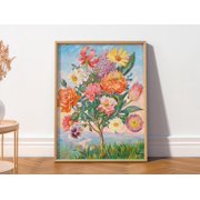 Ren  Magritte The Pr m ditation 1943 Vibrant Floral Print Surrealist Art Fine Art Print Archival Paper 7