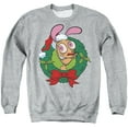 thumbnail image 1 of Ren & Stimpy Christmas Wreath Ren With Santa Hat Unisex Adult Crewneck Sweatshirt, 1 of 5