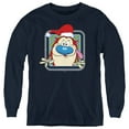thumbnail image 1 of Ren & Stimpy Festive Stimpy With Christmas Santa Hat Kids Long Sleeve T-Shirt for Youth Boys and Girls, 1 of 2