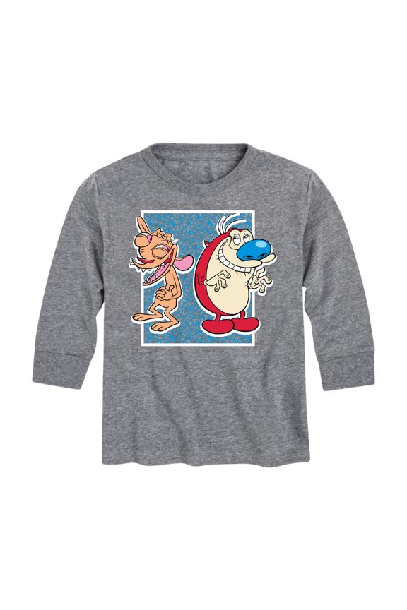 Ren & Stimpy - Friendly Laughter - Toddler And Youth Long Sleeve Graphic T-Shirt
