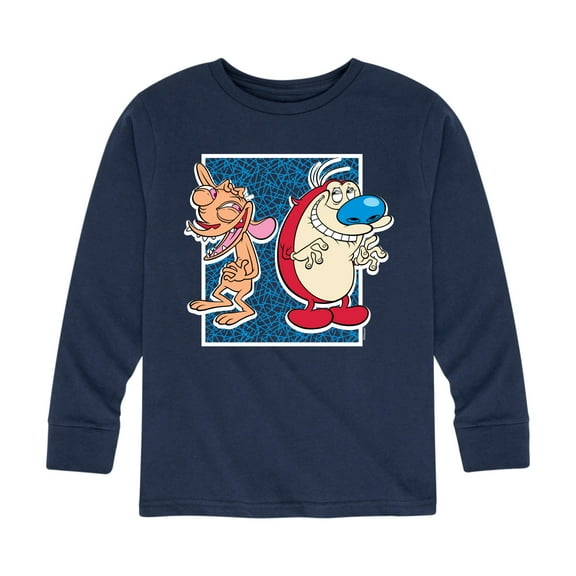 Ren & Stimpy - Friendly Laughter - Toddler And Youth Long Sleeve Graphic T-Shirt