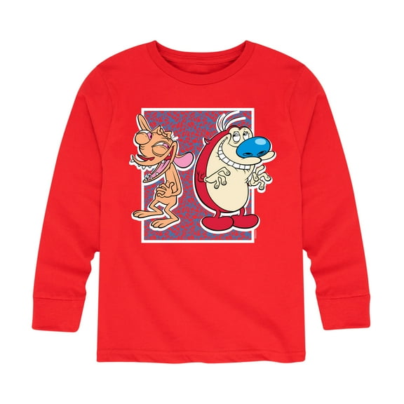 Ren & Stimpy - Friendly Laughter - Toddler And Youth Long Sleeve Graphic T-Shirt