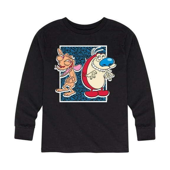 Ren & Stimpy - Friendly Laughter - Toddler And Youth Long Sleeve Graphic T-Shirt