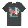 thumbnail image 1 of Ren & Stimpy - Friendly Laughter - Toddler And Youth Short Sleeve Graphic T-Shirt, 1 of 5