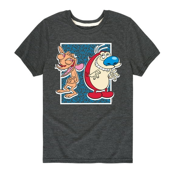 Ren & Stimpy - Friendly Laughter - Toddler And Youth Short Sleeve Graphic T-Shirt