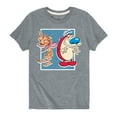thumbnail image 1 of Ren & Stimpy - Friendly Laughter - Toddler And Youth Short Sleeve Graphic T-Shirt, 1 of 4
