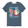 thumbnail image 1 of Ren & Stimpy - Friendly Laughter - Toddler And Youth Short Sleeve Graphic T-Shirt, 1 of 5