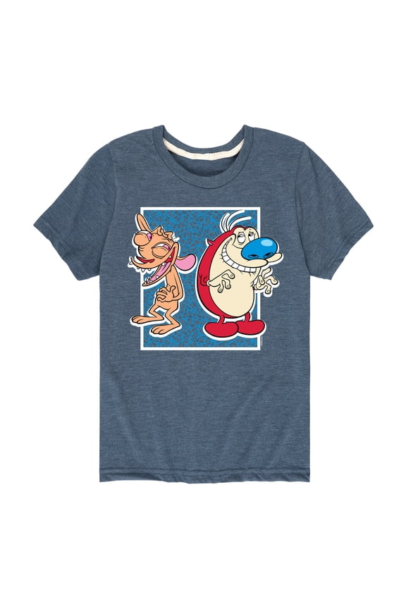 Ren & Stimpy - Friendly Laughter - Toddler And Youth Short Sleeve Graphic T-Shirt