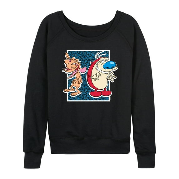 Ren & Stimpy - Friendly Laughter - Women's Lightweight French Terry Long Sleeve Shirt