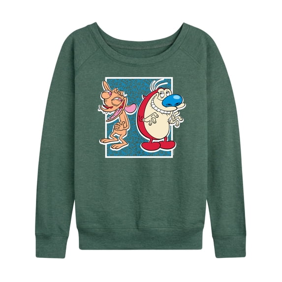 Ren & Stimpy - Friendly Laughter - Women's Lightweight French Terry Long Sleeve Shirt