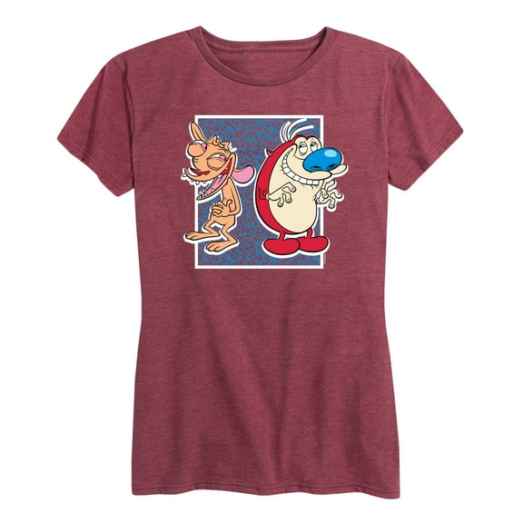 Ren & Stimpy - Friendly Laughter - Women's Short Sleeve Graphic T-Shirt