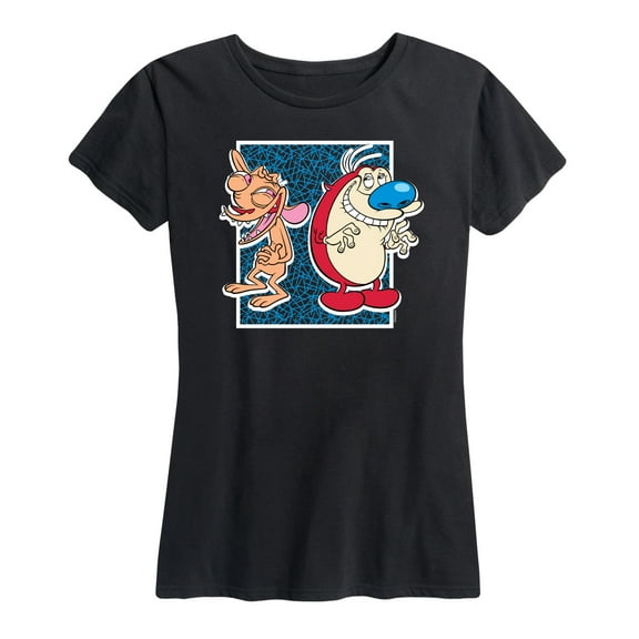 Ren & Stimpy - Friendly Laughter - Women's Short Sleeve Graphic T-Shirt