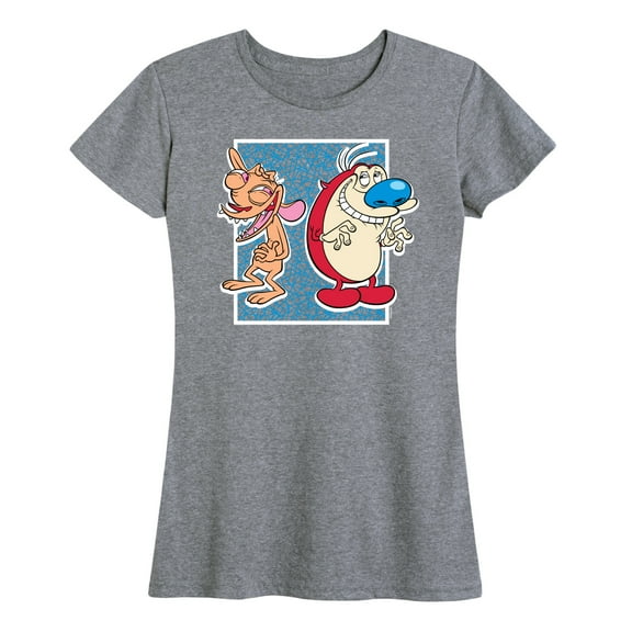 Ren & Stimpy - Friendly Laughter - Women's Short Sleeve Graphic T-Shirt