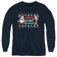 thumbnail image 1 of Ren & Stimpy Happy Stinky Holidays Ugly Christmas Sweater Kids Long Sleeve T-Shirt for Youth Boys and Girls, 1 of 2