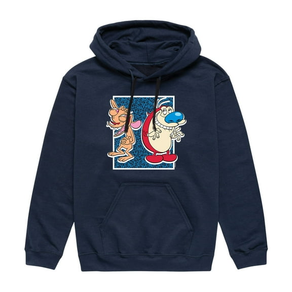 Ren & Stimpy - Men's Pullover Hooded Fleece Sweatshirt