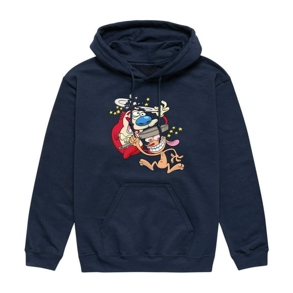 Ren & Stimpy - Men's Pullover Hooded Fleece Sweatshirt