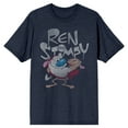 thumbnail image 1 of Ren & Stimpy Navy T-Shirt-XL, 1 of 2